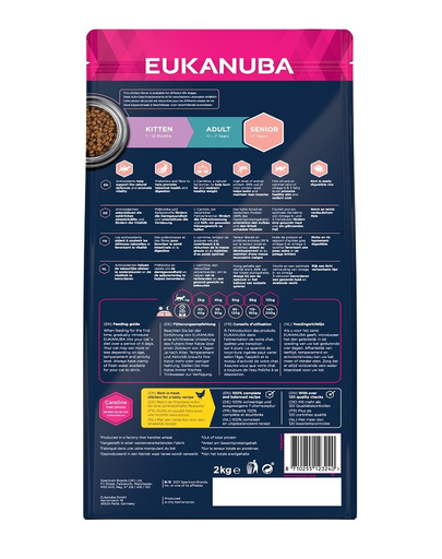 EUKANUBA Cat Senior All Breeds Top Condition Chicken & Liver  Hrana uscata pentru pisici senior, cu pui si curcan 2 kg