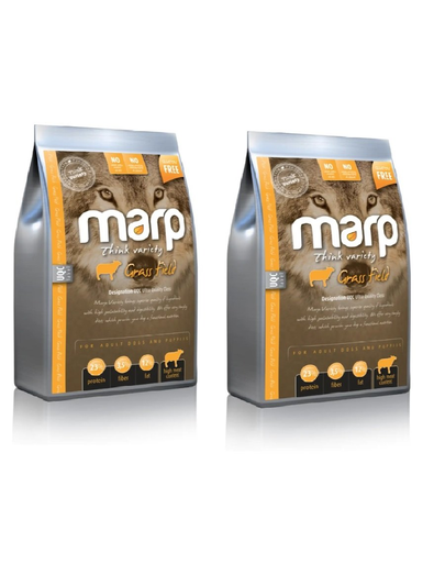 MARP Variety Grass Field hrana uscata pentru caini, cu miel 2 x 12 kg