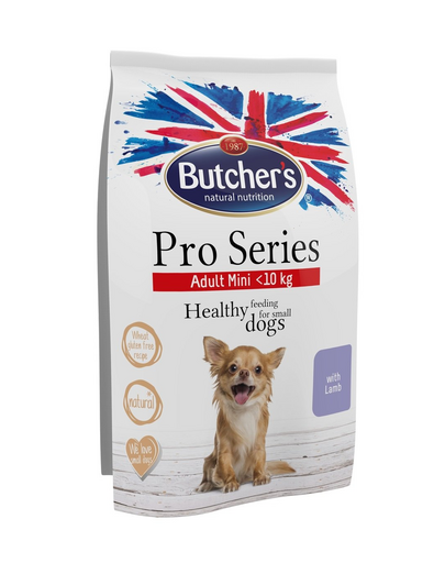 BUTCHER'S Dog ProSeries Adult Hrană uscată cu miel pentru talie mică 800 g