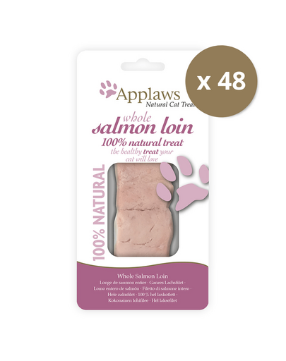 APPLAWS Cat recompensa pisici, somon in sos propriu 48 x 30 g