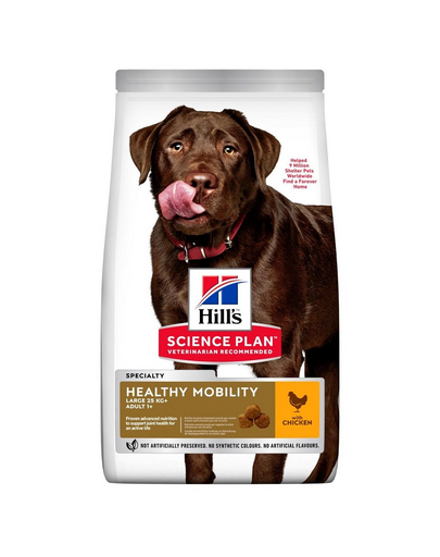 HILL\'S Science Plan Canine Adult Healthy Mobility Large breed Chicken 14 kg hrana pentru caini de talie mare, suport pentru articulatii