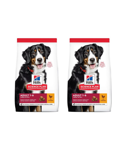 HILL'S Science Plan Canine Adult Large breed Chicken 36 kg (2x18 kg) hrana caini rasa mare, cu pui