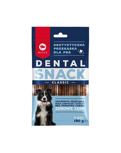 MACED Dental Snack Classic Batoane de ros pentru caini 180 g