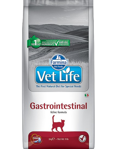 FARMINA Vet Life Cat Gastro Intestinal  Hrana uscata pentru pisici adulte cu tulburari gastrointestinale si pancreatice 10 kg
