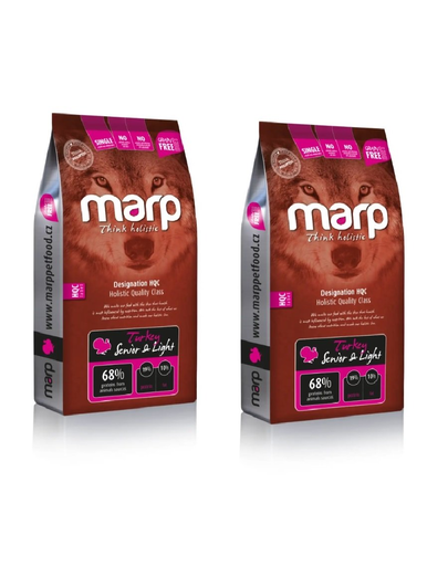 MARP Holistic Hrana uscata pentru caini seniori, cu carne de curcan 2 x 12 kg