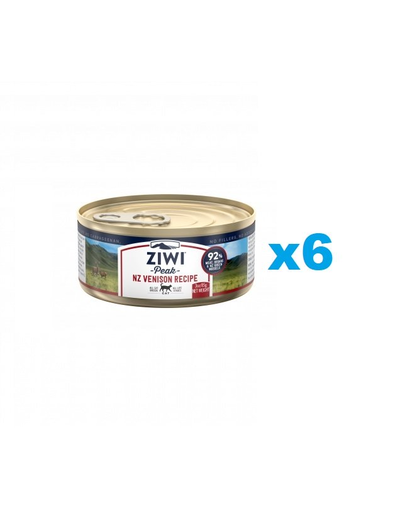 ZIWIPEAK Cat Venison set conserve pentru pisici 6x85 g cu vanat
