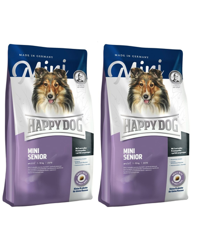 HAPPY DOG Mini Senior 8 kg (2 x 4 kg) Hrana caini seniori de talie mica