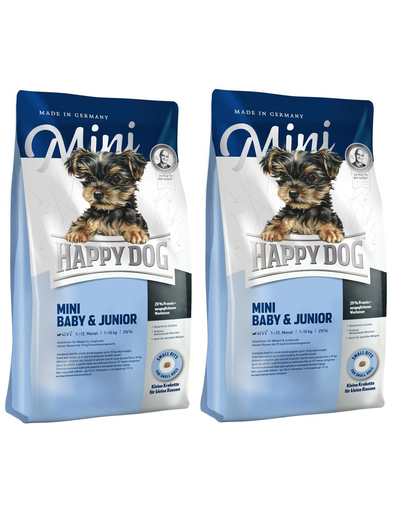 HAPPY DOG Mini Baby&Junior 16 kg (2x8 kg) hrana uscata catei rasa mica