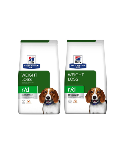 HILL\'S Prescription Diet r/d Canine 8 kg (2x4 kg) pentru caini supraponderali