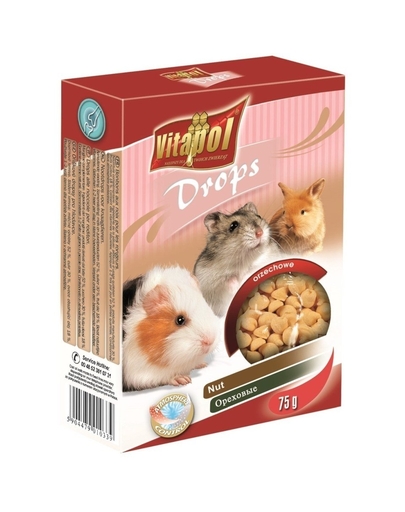 VITAPOL Dropsuri pentru rozătoare alune 75 g