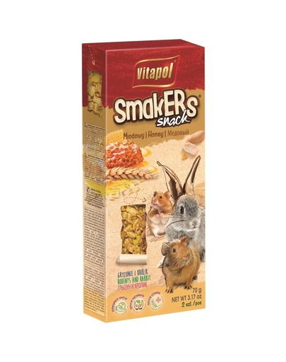 VITAPOL Smakers pentru rozătoare - miere 2 buc.