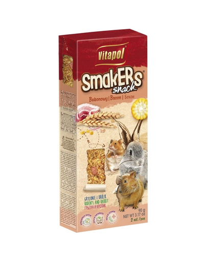 VITAPOL Smakers pentru rozătoare - bacon 2 buc.
