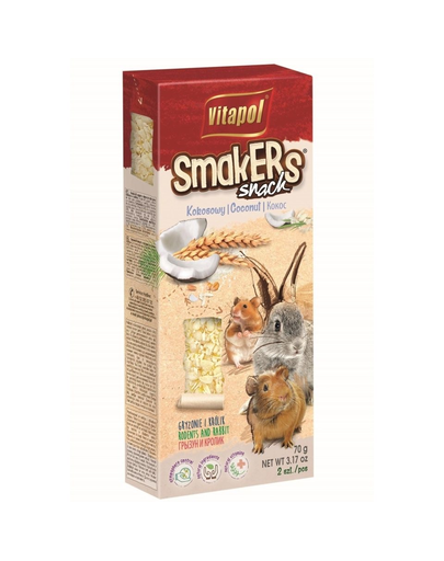 VITAPOL Smakers pentru rozătoare - cocos 2 buc.