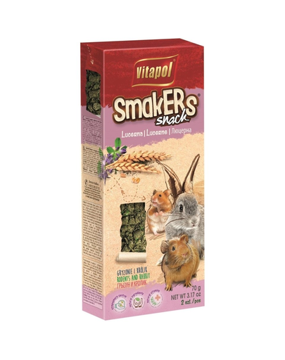 VITAPOL Smakers pentru rozătoare -  lucernă 2 buc.