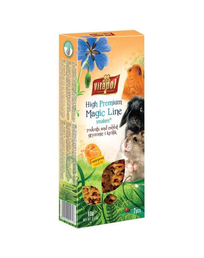 VITAPOL Smakers pentru rozatoare si iepuri, cu mandarine Magic Line 2 buc.