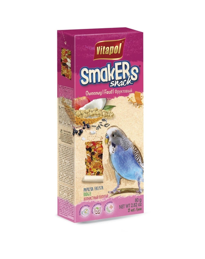 VITAPOL Smakers fructe pentru peruși 2 buc. 90 g