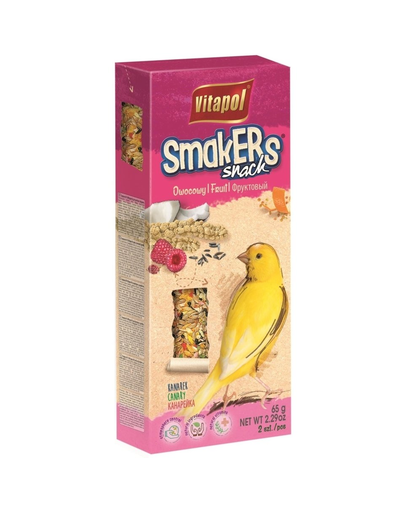 VITAPOL Smakers pentru canari fructe 2 buc.