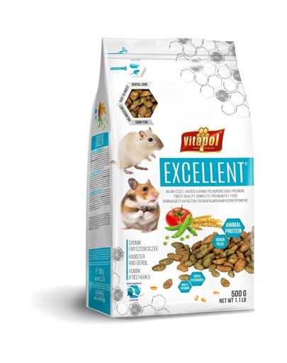 VITAPOL Excellent hrană completă pentru hamster și gerbil 500 g