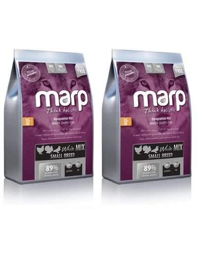 MARP Holistic White Mix hrana uscata caini adulti de talie mica 2 x 12 kg