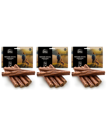 SIMPLY FROM NATURE recompense pentru caini sticks, cu rata 3 x 7 buc
