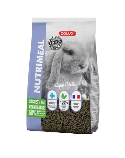 ZOLUX Granulat NUTRIMEAL Hrana iepuri adulti 2,5kg