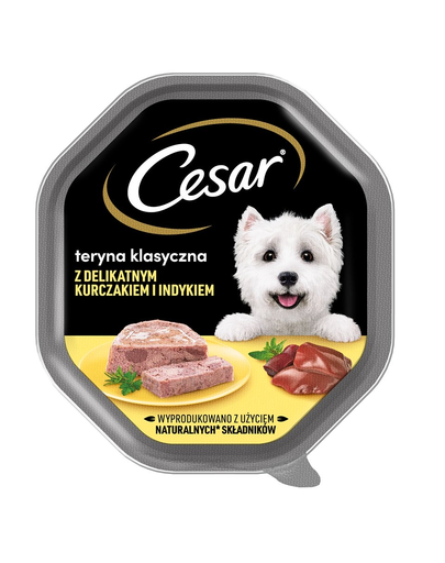 CESAR hrana pentru caini adulti, cu pui si curcan 14x150 g