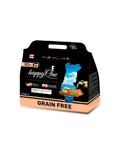 HAPPYONE Grain-Free Mediterraneum hrana caini rasa mica Small breed 3 kg