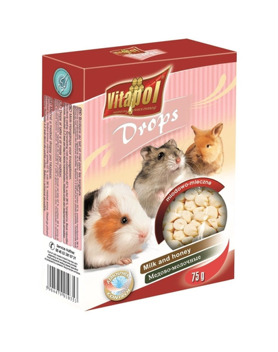 VITAPOL Dropsuri rozatoare, cu milky-honey 75 g