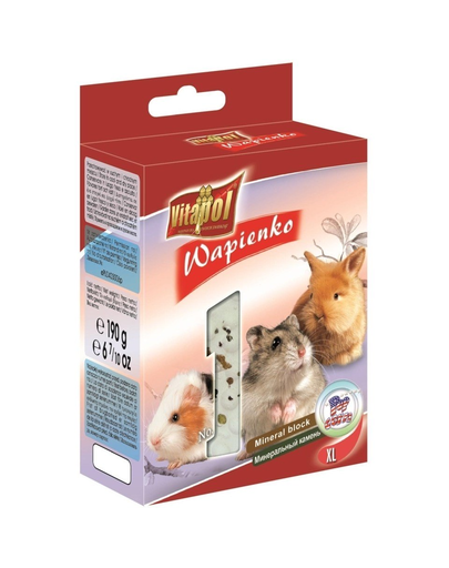 VITAPOL Oase cu calciu pentru rozătoare XL - popcorn 190 g