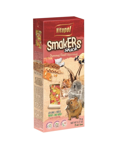 VITAPOL Smakers pentru rozătoare - fructe 2 buc.