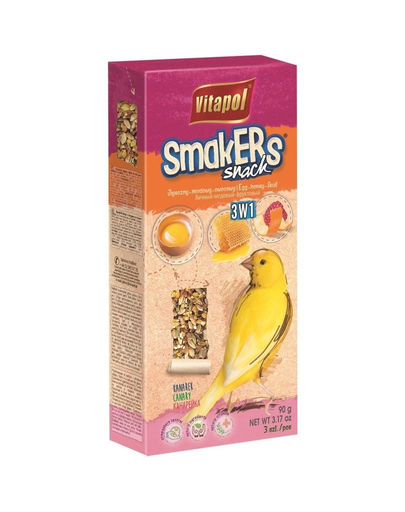 VITAPOL Smakers triplu pentru canar 3 buc. 85 g