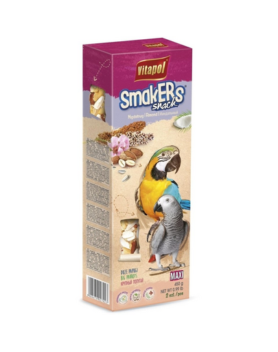 VITAPOL Smakers  pentru papagali mari 450 g