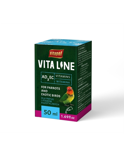VITAPOL AD3EC Vitamine pentru pasari exotice 50ml