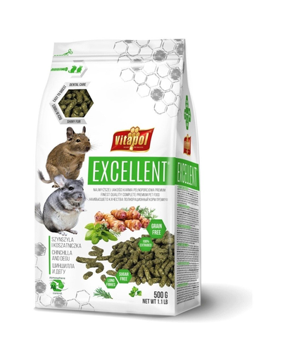 VITAPOL Excellent hrana completa pentru chinchilla si degu 500 g