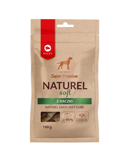 MACED Super Premium Naturel soft recompense moi pentru caini, cu rata 100 g