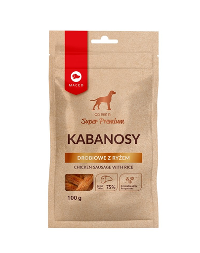 MACED Super Premium Carnaciori de pasare cu orez pentru caini 100 g