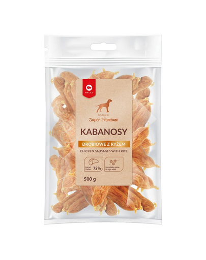 MACED Super Premium Carnaciori de pui cu orez pentru caini 500 g