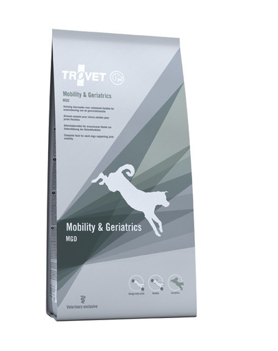 TROVET Mobility&Geriatrics MGD hrana caini adulti 2,5 kg sustine functia articulara