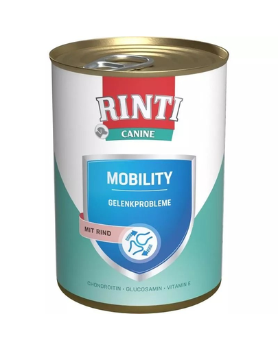 RINTI Canine Mobility beef 400 g hrana dietetica cu vita, pentru caini