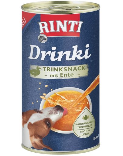 RINTI Drinki hrana lichia pentru caini 24x185ml cu rata