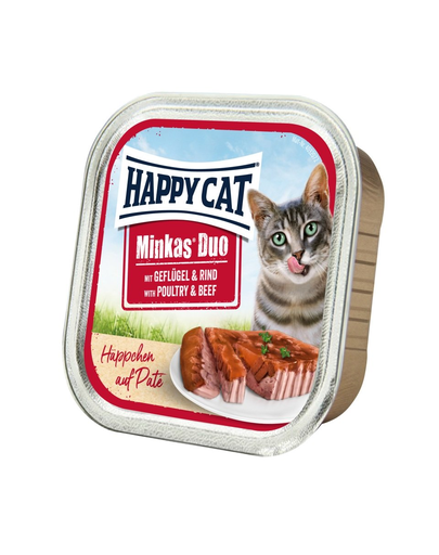 HAPPY CAT pate pui și vită 100 g