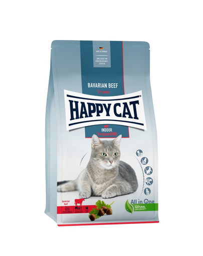 HAPPY CAT Indoor hrana uscata pisici adulte de interior, vita bavareza 4 kg