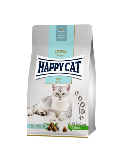 HAPPY CAT Sensitive Light hrana uscata pentru pisici adulte cu sistem digestiv sensibil 10 kg