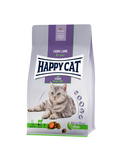 HAPPY CAT Senior hrana uscata pentru pisici senior, cu miel 4 kg