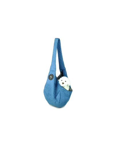 LAUREN DESIGN Geanta transport caini rasa mica Premium SARA albastru marin