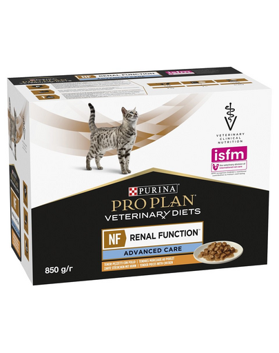 PURINA PRO PLAN Veterinary Diet Feline Advanced Care cu pui 10x85 g hrană veterinară pisici