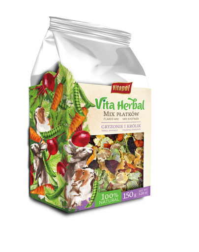 VITAPOL Vitaherbal mix fulgi pentru rozatoare 150 g