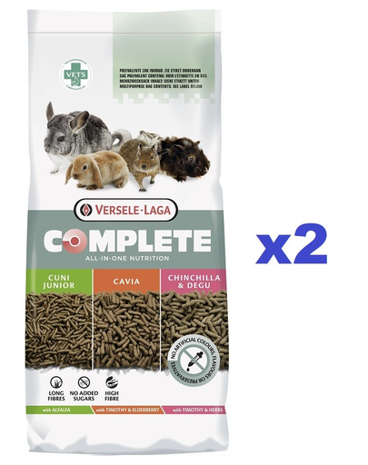VERSELE-LAGA Chinchilla&Degu Complete 16 kg (2 x 8 kg) hrana completa pentru Chinchilla si veverita Degu