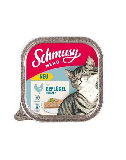 SCHMUSY MENÜ conserve hrana umeda pisica 32x100 g inimi de pasare