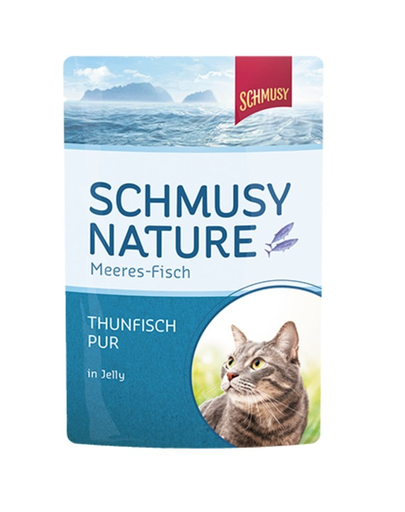 SCHMUSY Nature plicuri hrana umeda pisica 24x100 g ton in aspic